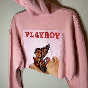 Playboy cropped hoodie